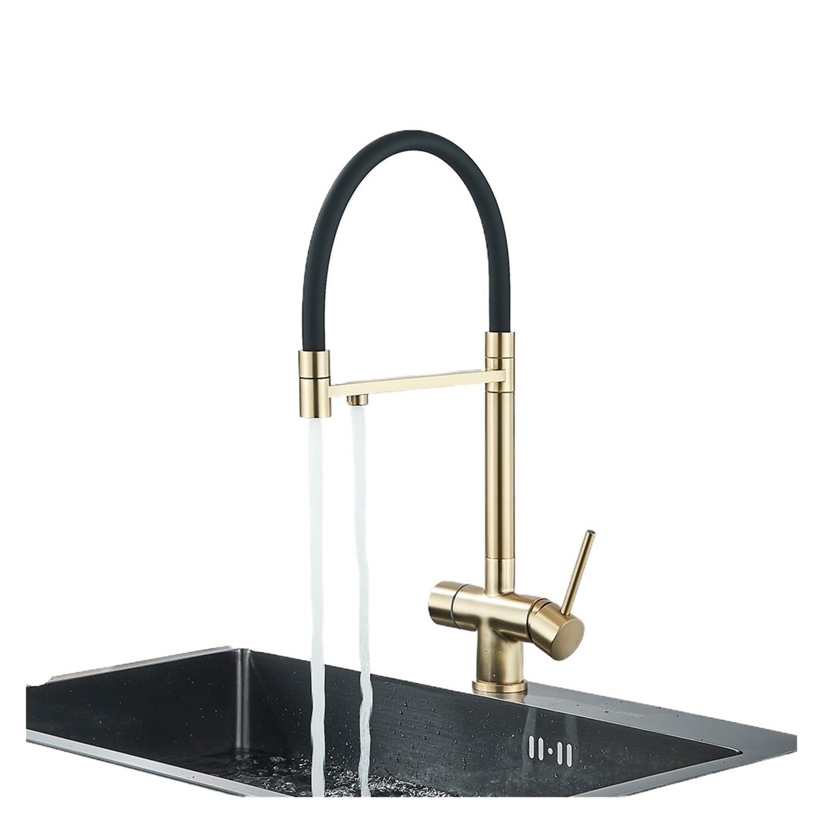 Grifo de filtro de cocina giratorio de 360° para purificación de agua potable