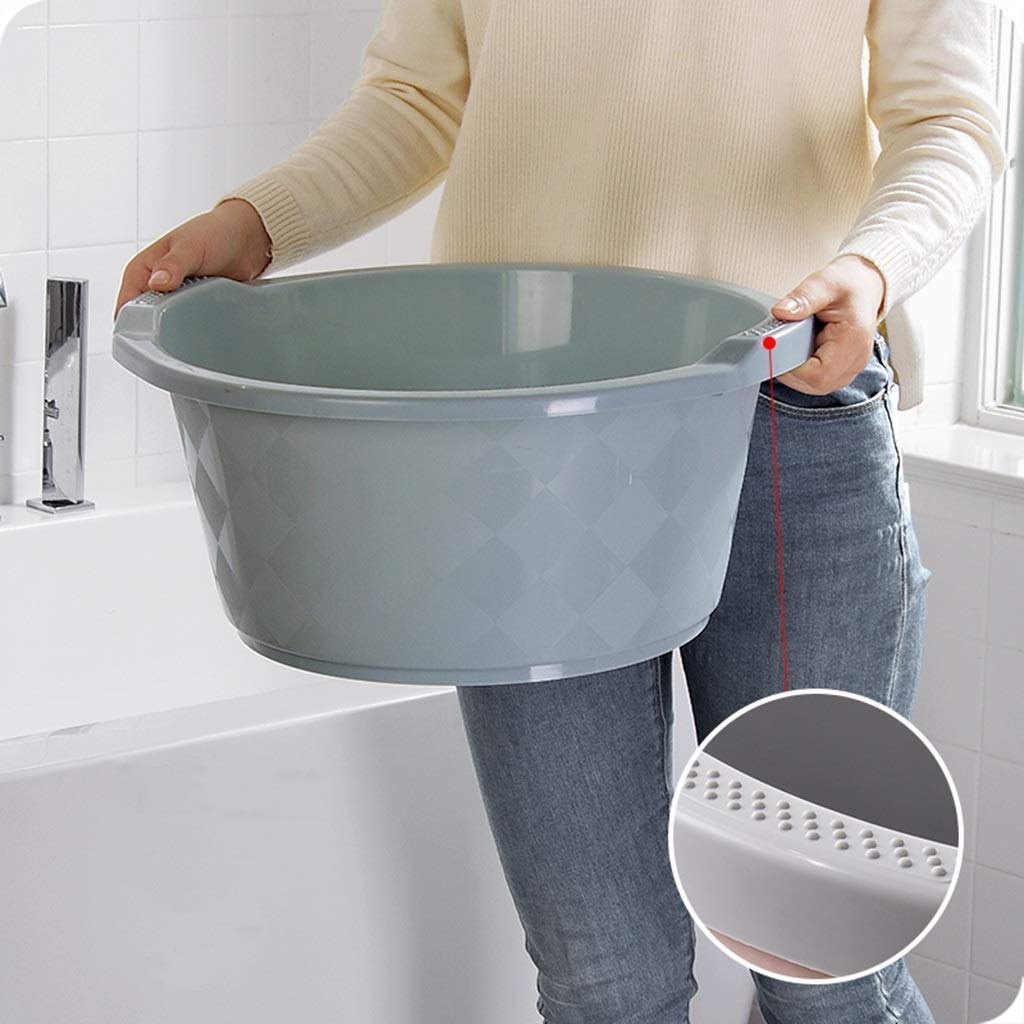 Fußbad-Badewannen-Extra große Pediküre-Badewanne - Massage-Pediküre-Spa-Becken für müde und schmerzende Füße - Großer Fußbad Eimer (Color : Grey)