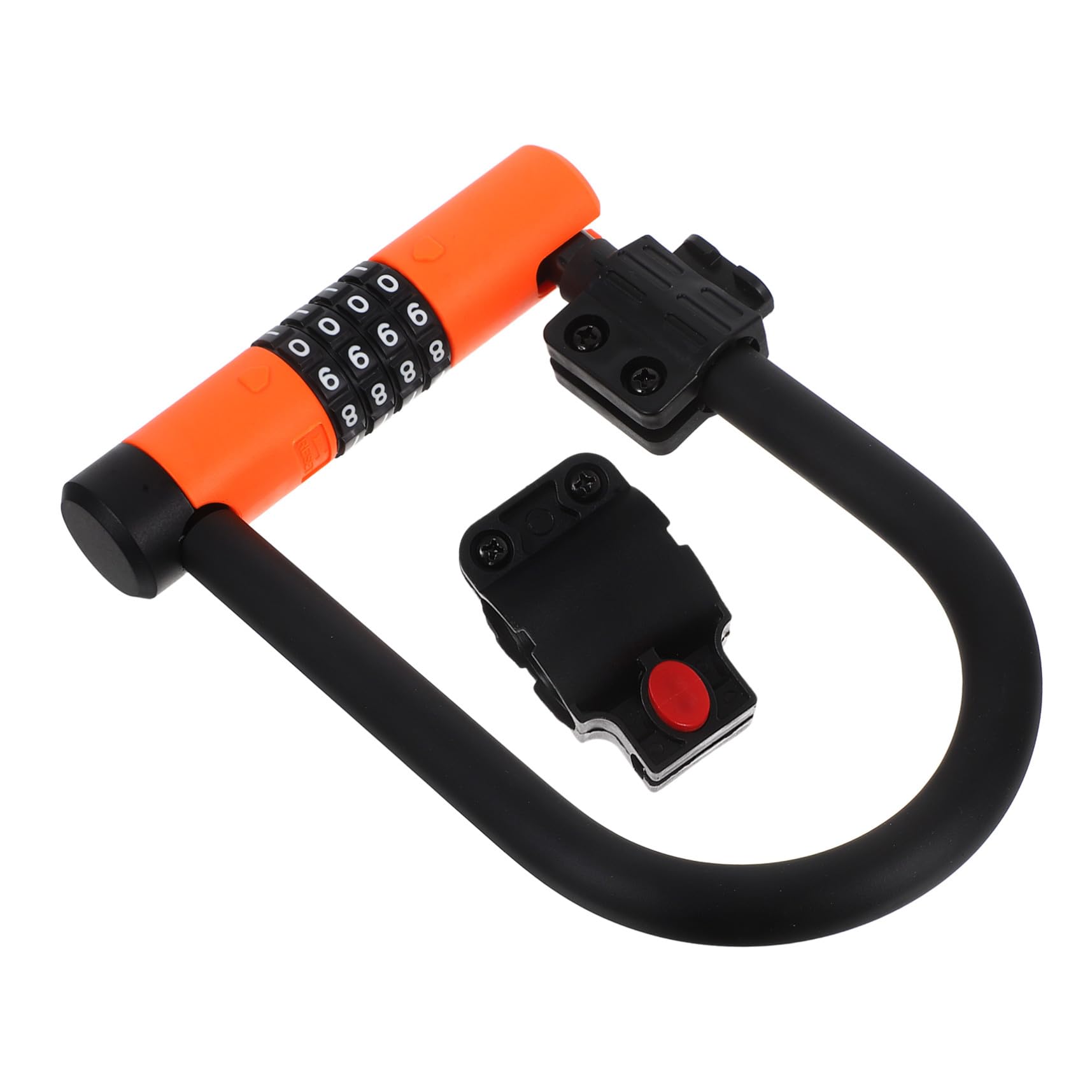 Anneome Lucchetto Password per Bicicletta U-lock Resettable per Scooter Mountain Bike e Blocco Antifurto e Portatile Chiavi e Multifunzione