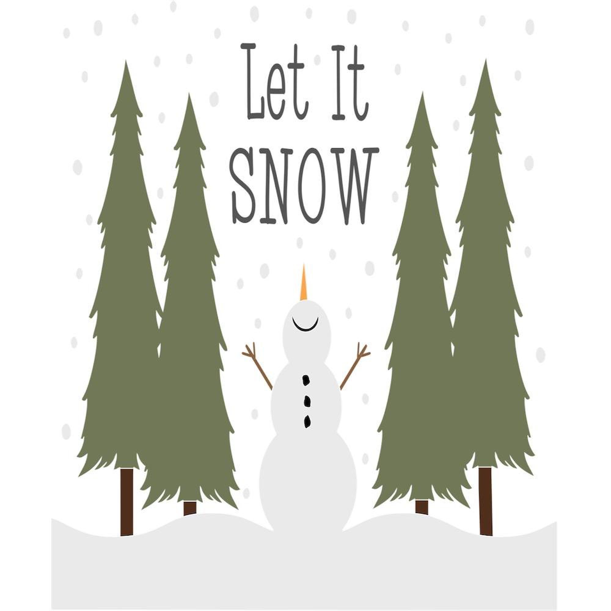 CafePress Let It Snow Snowman King Duvet Cover, Printed Comforter Cover, Unique Bedding