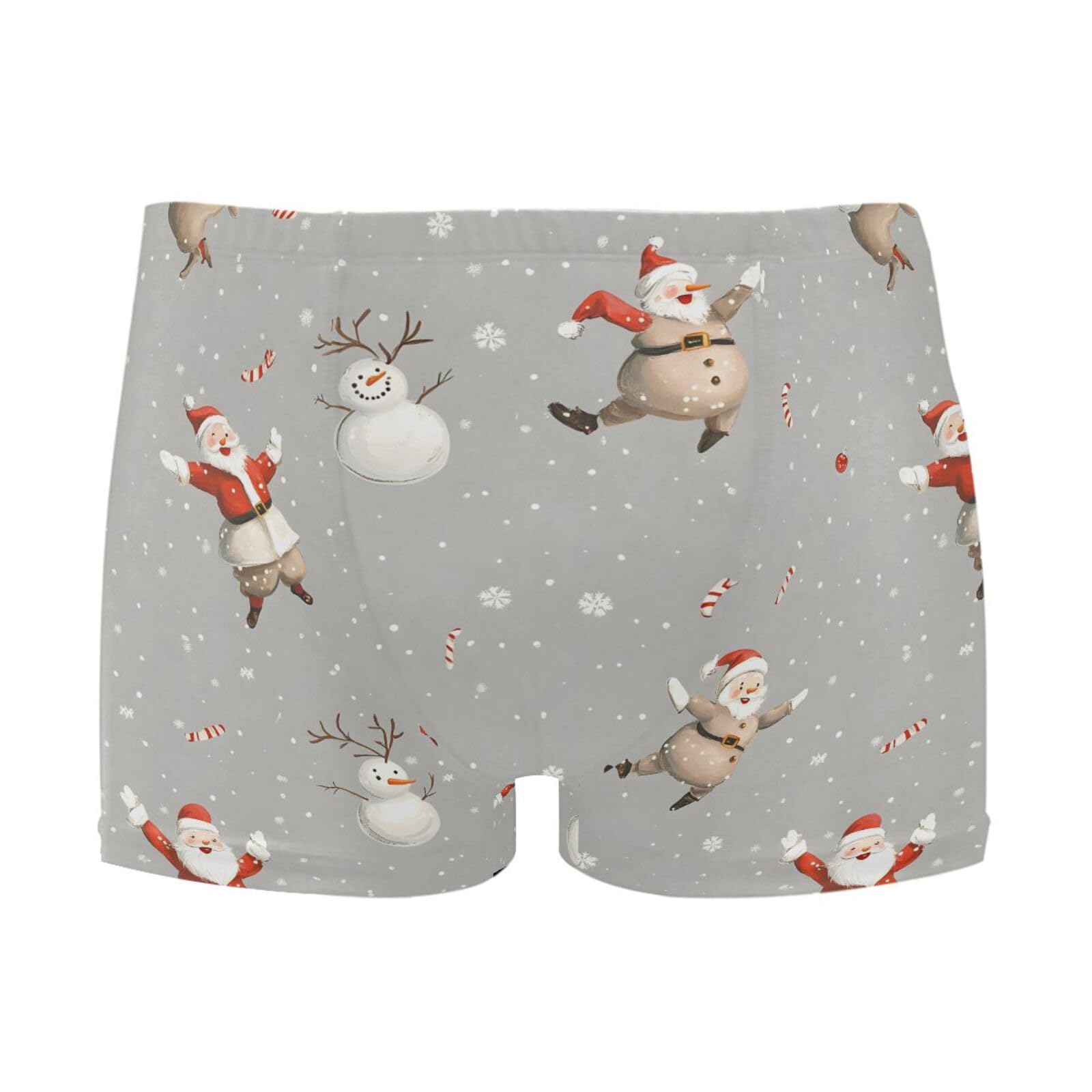 Mens Swim Trunks Christmas Santa Claus Snowman Square Leg Swimwear Bathing Suits Swimsuit for Men XL 202b8296