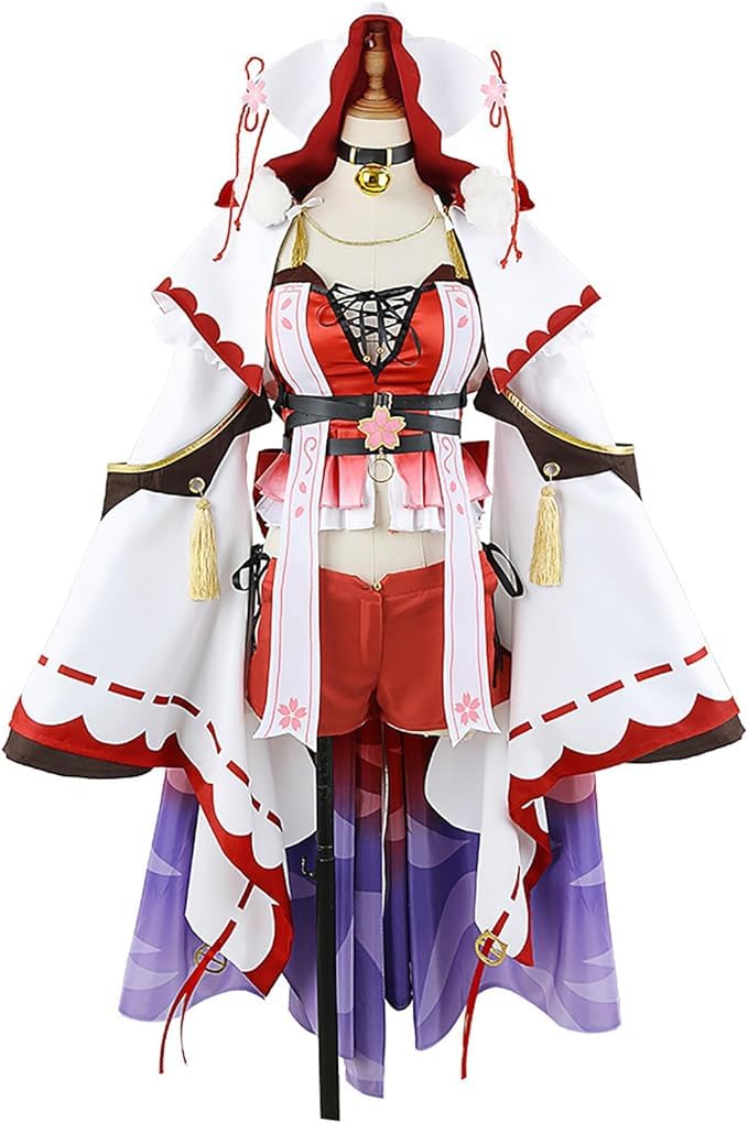 Amazon.co.jp: ホロライブ さくらみこ コスプレ ハロウィン 巫女 新 