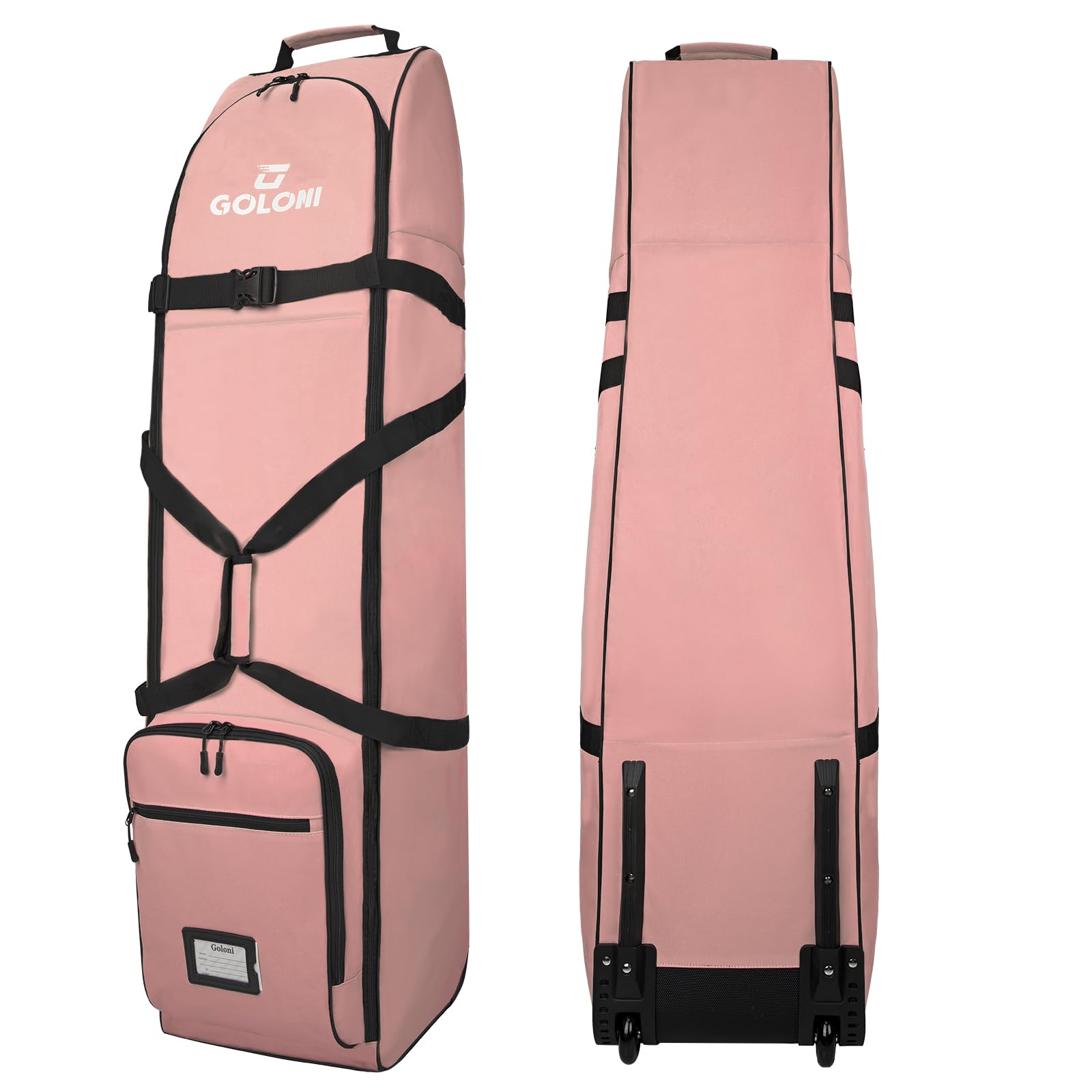 Goloni Golf Travel Bag with Wheels for Airlines Heavy Duty Golf Club Travel Case Water Resistant Golf Bag