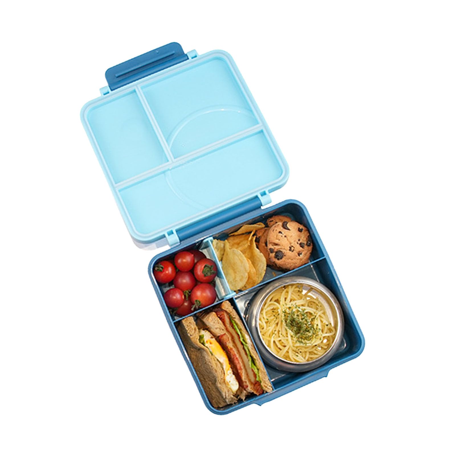 Chrees Boîte à Déjeuner en Acier Inoxydable avec Bol en Silicone,
