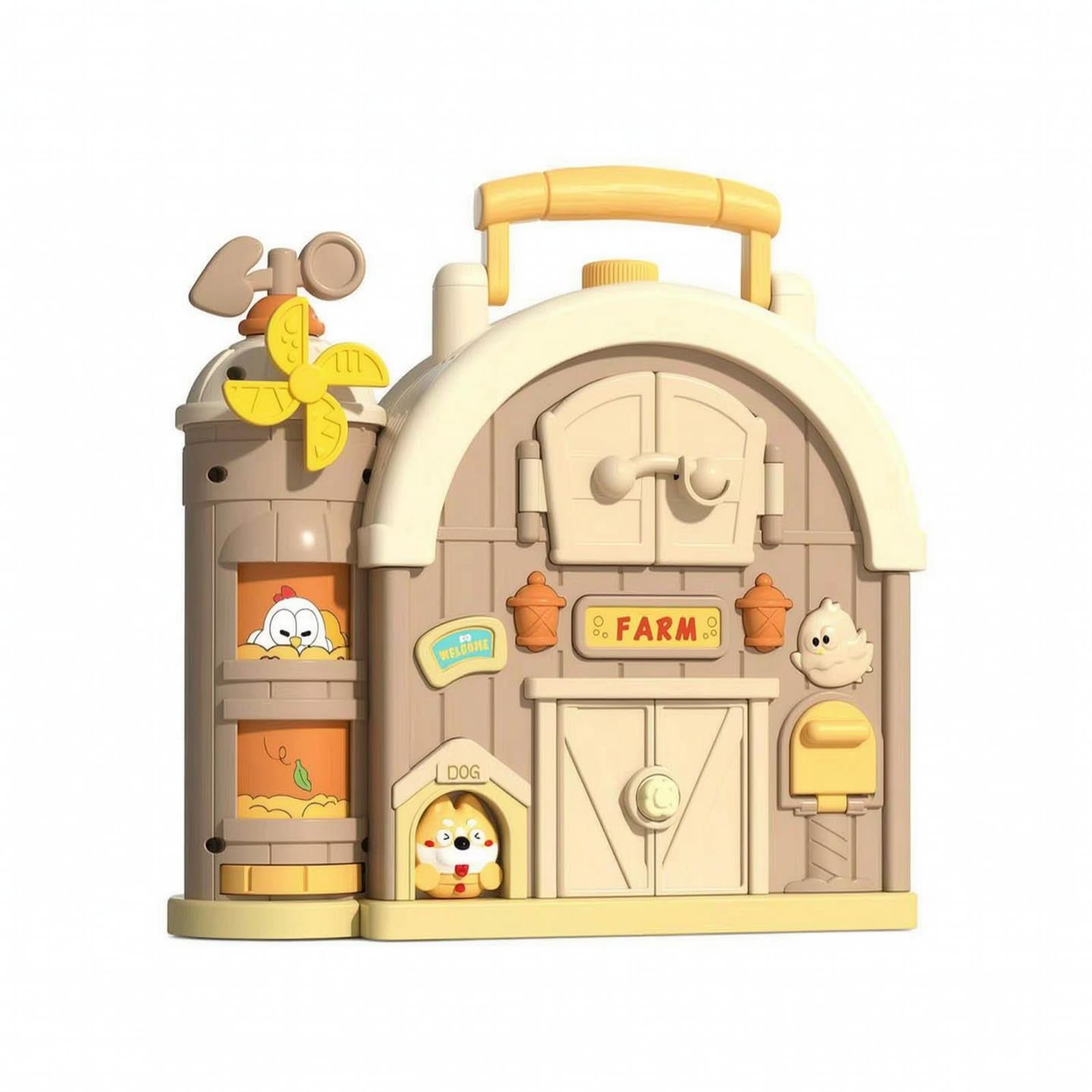 kowaku D'activités à Thème Agricole Interactif Jeu D'éveil Éléments Interactifs Ludique Livre D'activités pr s Enfants, Déplacement