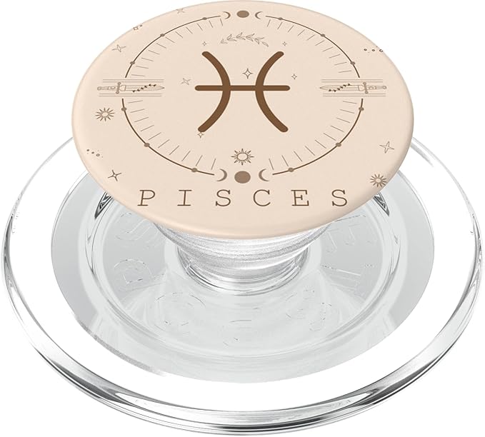 Astrological Stars Celestial Zodiac Sign Aesthetic Pisces PopSockets PopGrip for MagSafe