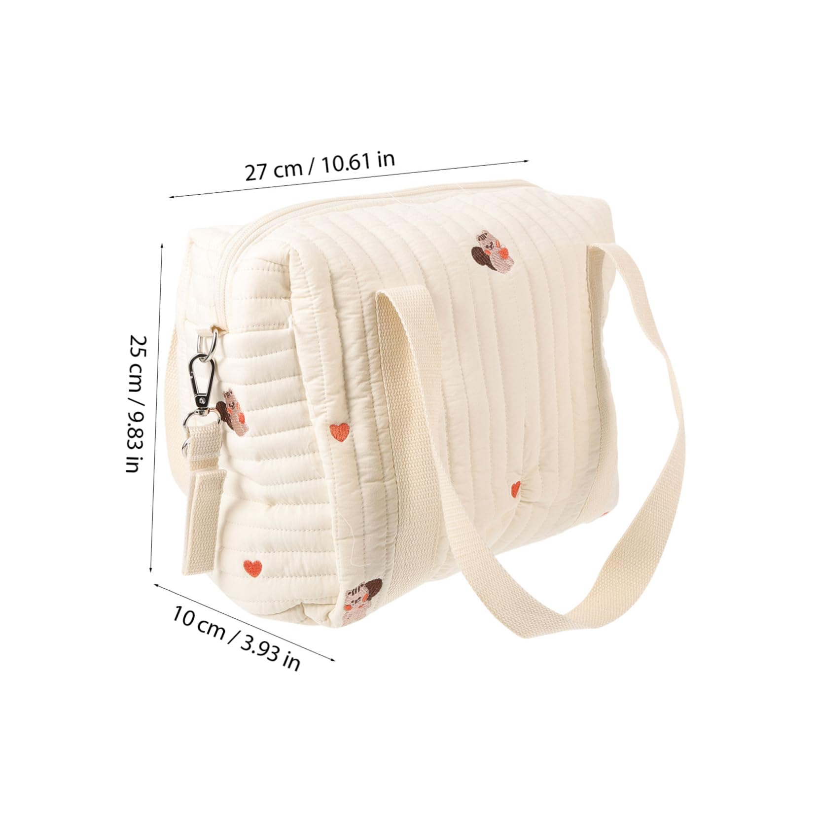 Sosoport Borsa Portapannolini in Cotone, Comoda e Portatile, da Viaggio, Aggancio al Passeggino e Spazio per Pannolini