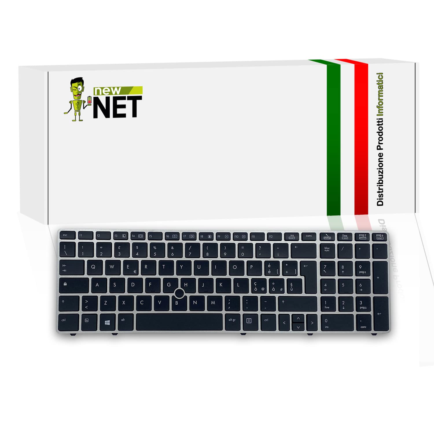 NewNet Keyboards - Tastiera Italiana Compatibile con HP Probook 650 G1