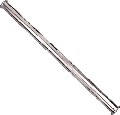 DERNORD Tubo de carrete sanitario con extremos de abrazadera, tubo redondo sin costuras de acero inoxidable 304 con brida de virola de 2 pulgadas