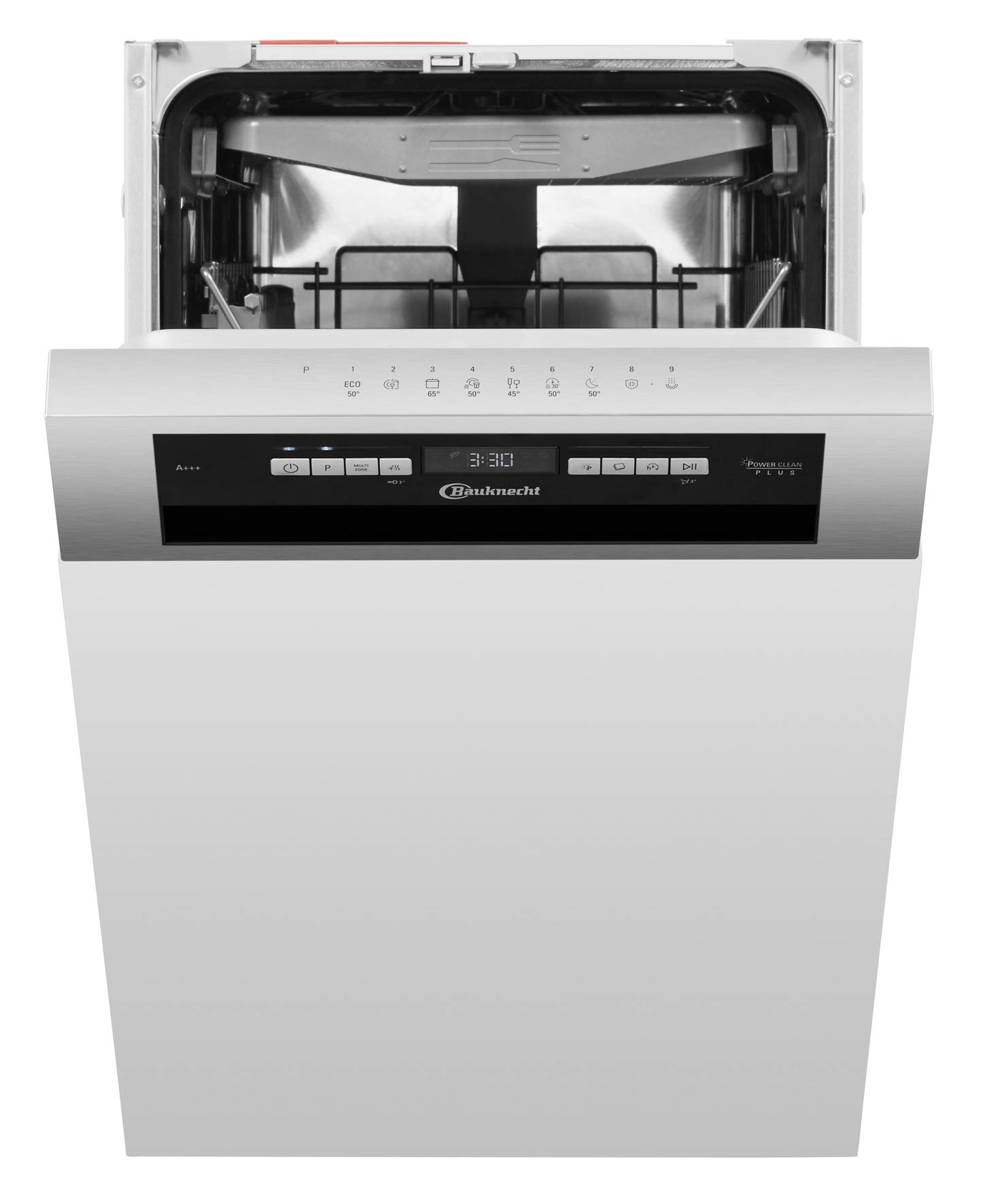 Bauknecht BSBO 3O35 PF X zintegrowana zmywarka do naczyń/szerokość 45 cm/PowerClean/ActiveDry/Program higieniczny/pełna ochrona przed wodą/szuflada na sztućce/zabezpieczenie przed dziećmi, ze