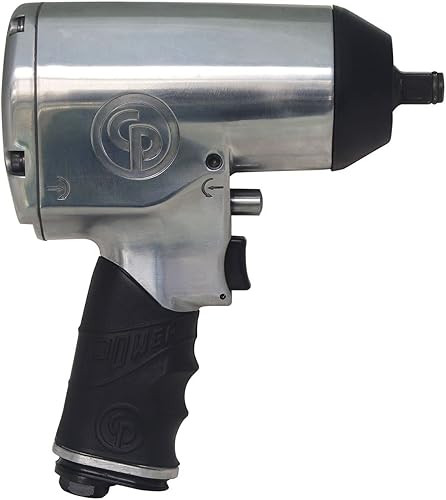 Chicago Pneumatic CP749 Llave de impacto neumática (12 pulgada), herramienta de reparación y montaje industrial, mango de pistola, martillo doble,
