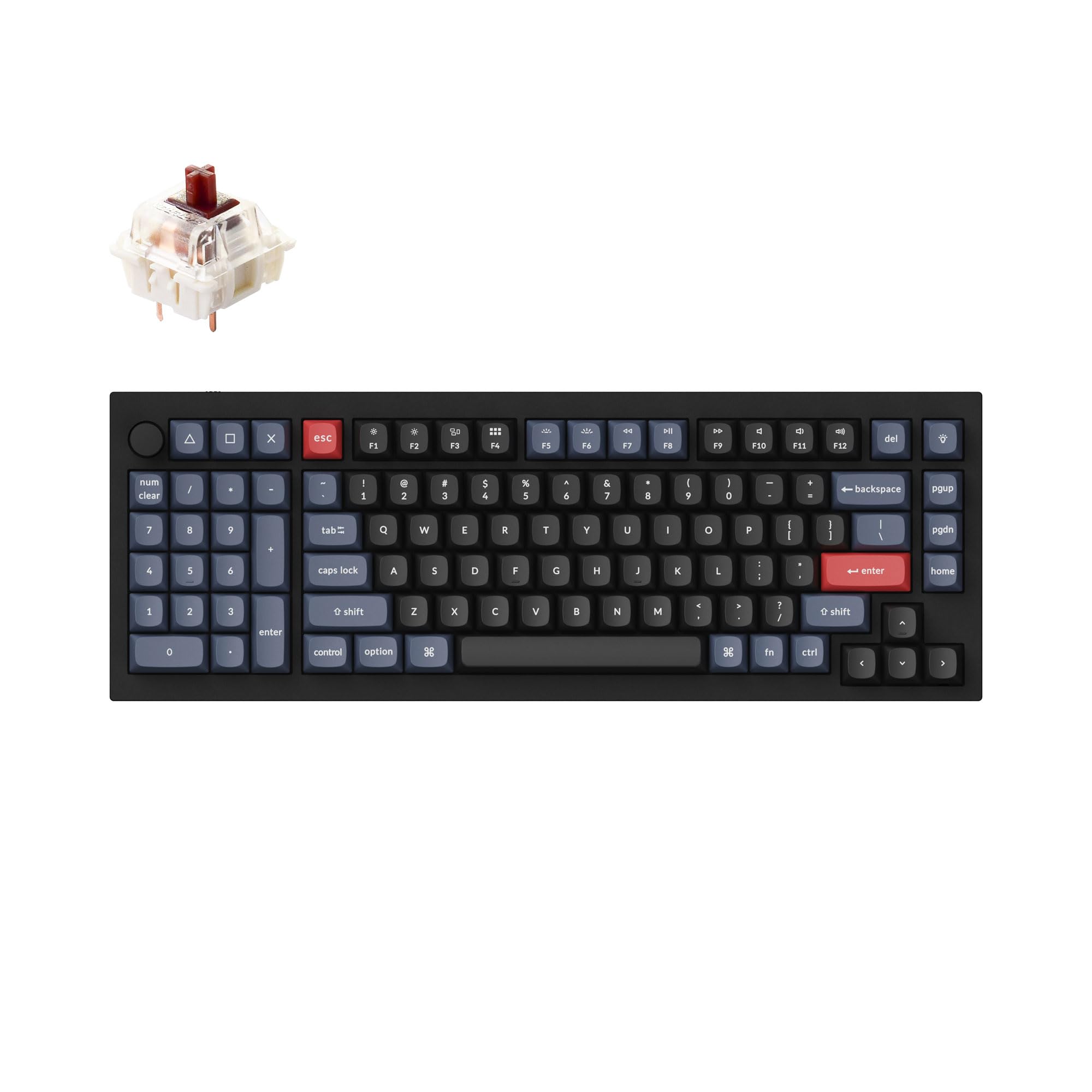Amazon | Keychron Q12 QMK/VIA 有線RGBキーボード 104キー ホット 