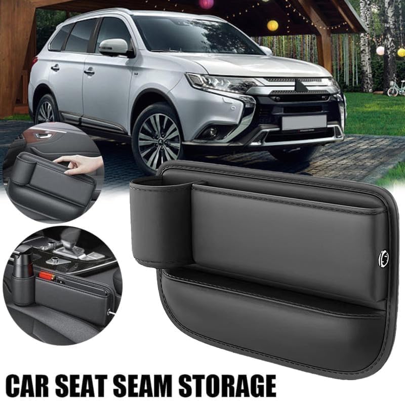 Caja organizadora para asiento de carro con portavasos miniatura 3