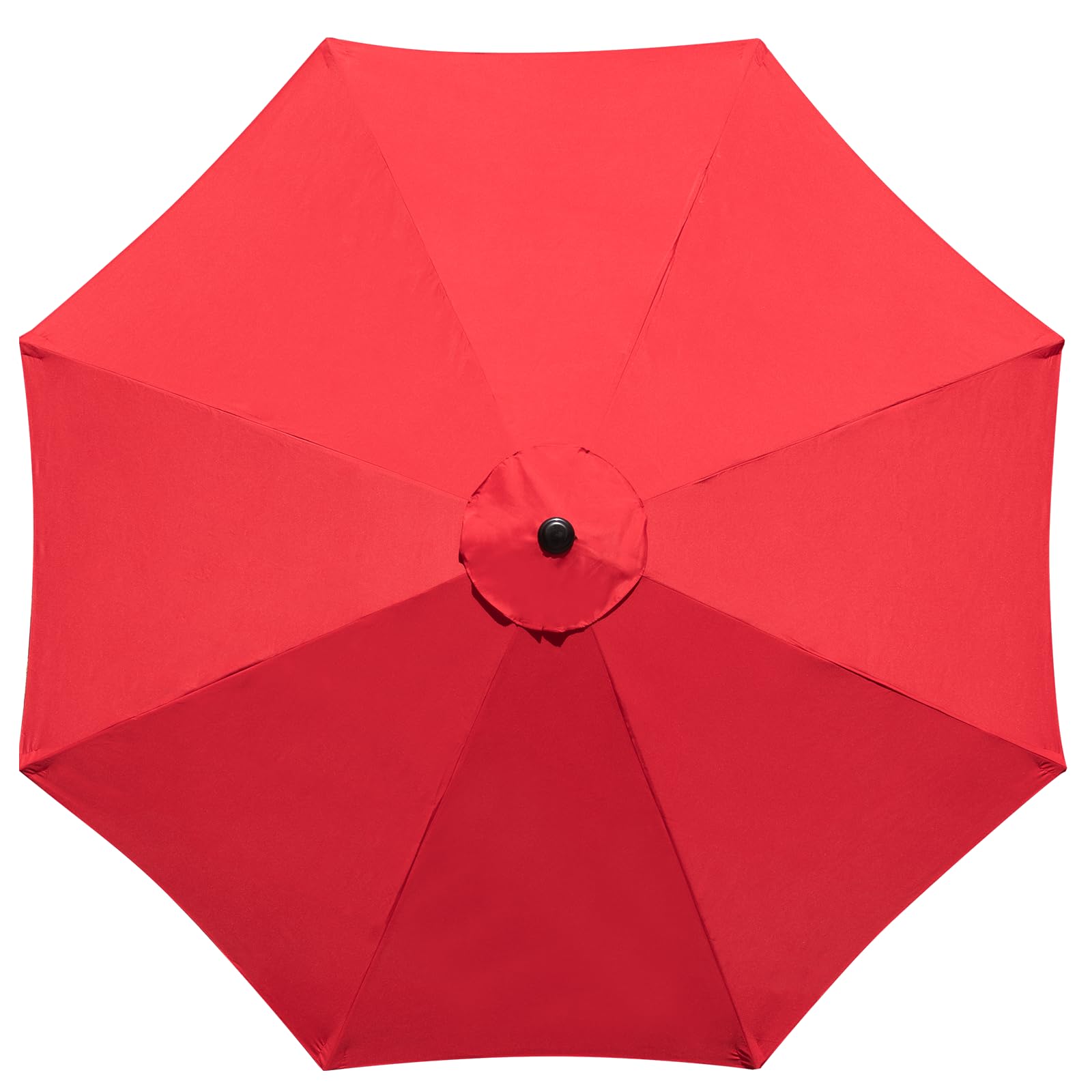 YOUGE OUTDOOR Parasol Replacement Canopy for 3 Meter 8 Rib Patio Umbrella, Waterproof Polyester, UV Protection, Garden Parasol Cover,Cantilever Umbrella Cloth (Red)