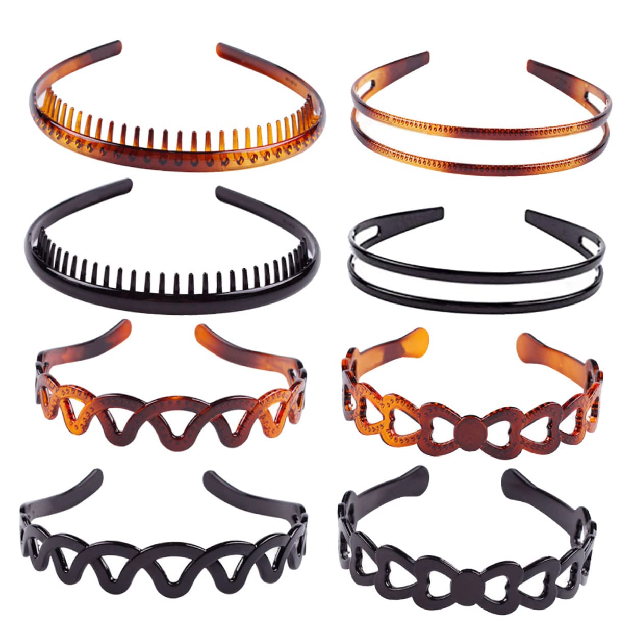 FRCOLOR 16 Pz Cerchio Per Alla Moda Elastici Neri Per Fasce Nere Per Le Donne Fasce Per Allenamento Da Uomo Pettine Per Uomo Uomini e Donne Sottile Antiscivolo