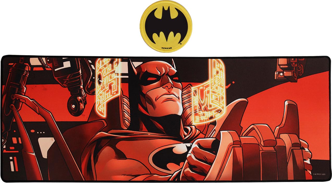 Fanattik Unisex Dc Comics Desk Pad & Coaster Set Batman