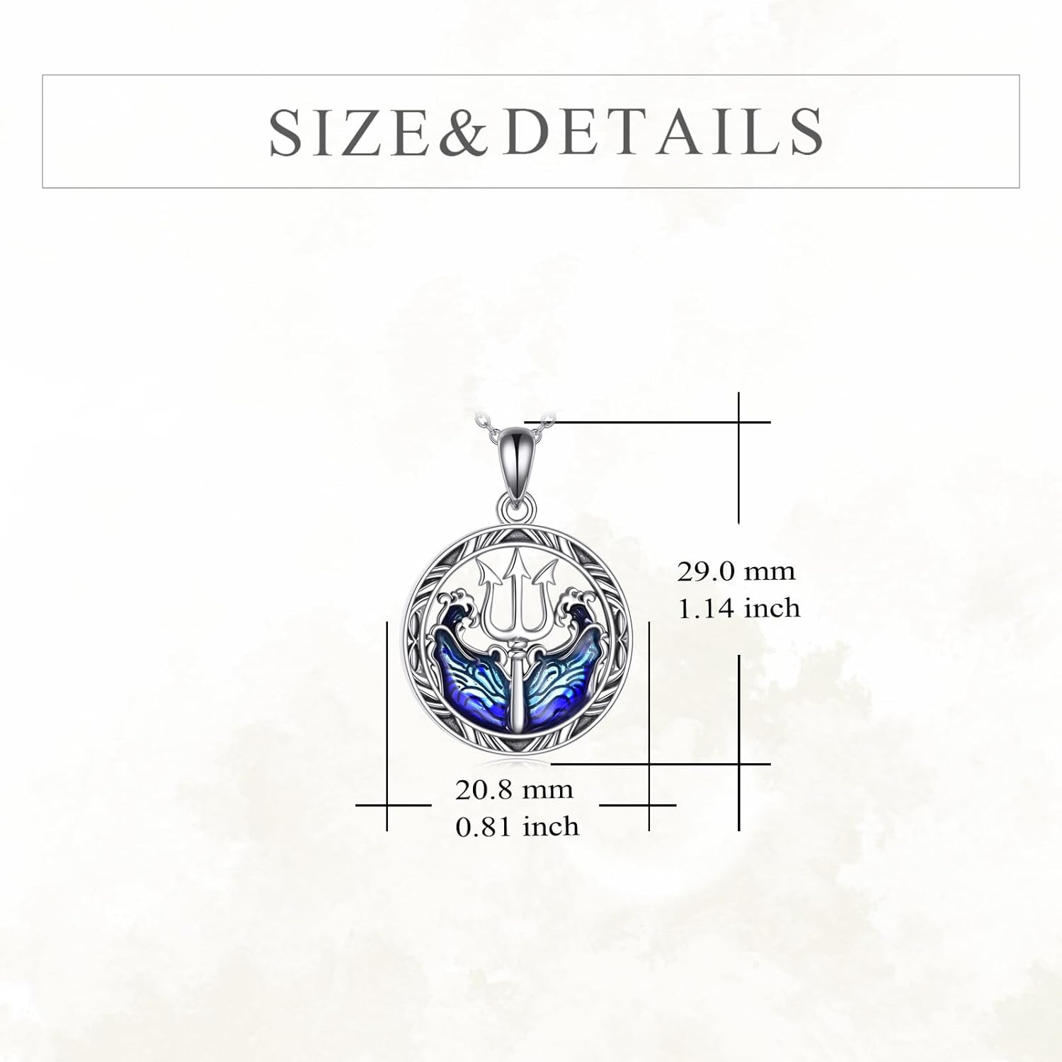 VONALA Sea Animal Necklace 925 Sterling Silver Ocean Pendant Necklace Beach Jewelry for Women Wace Gifts - Image 3