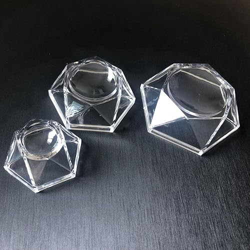 Miniatura 5 de WEISHA 1 soporte de esfera de cristal acrílico, pedestal transparente, soporte de esfera de cristal de cuarzo, pedestal, adorno de escritorio,