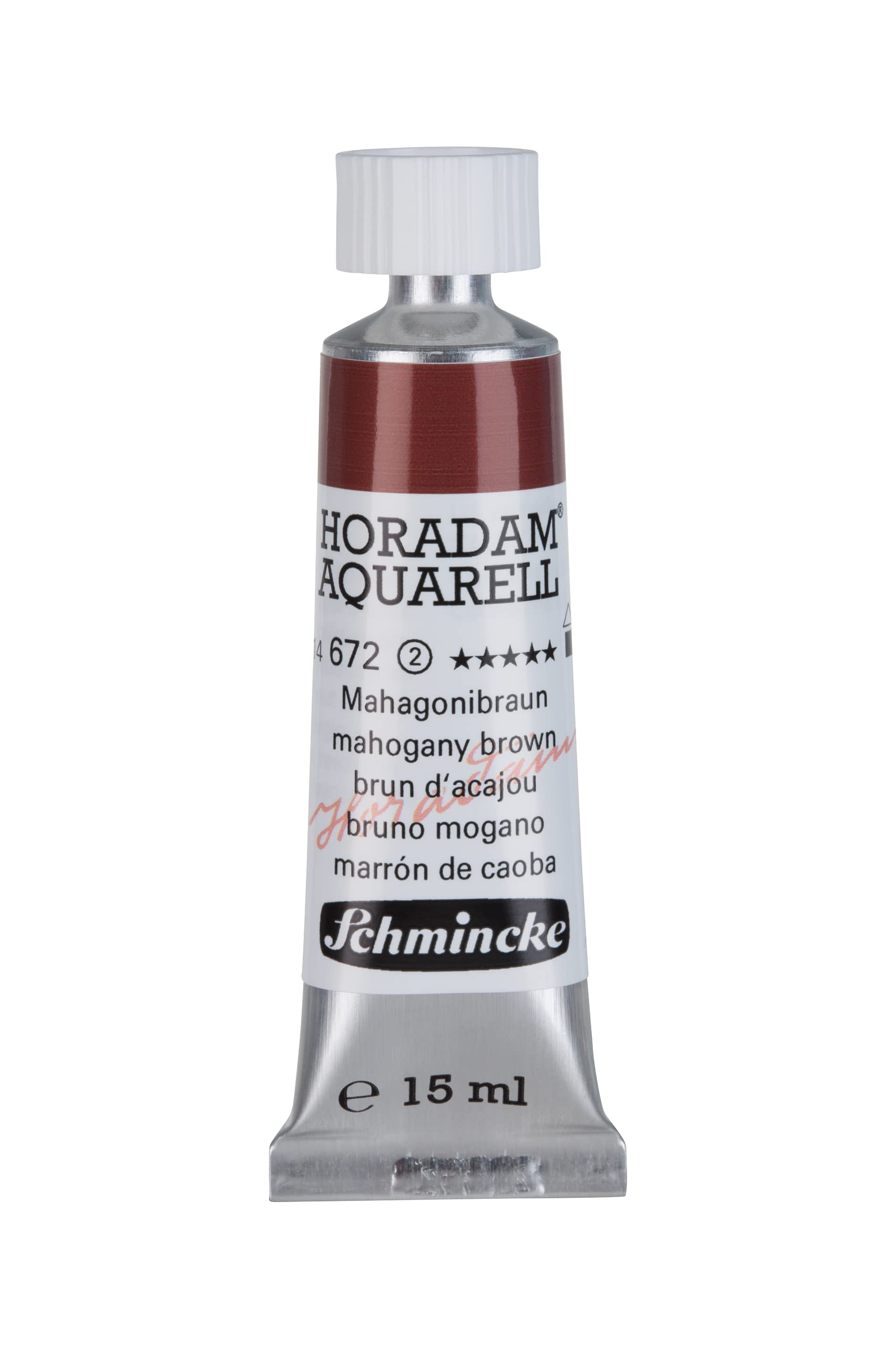 Schmincke - HORADAM® AQUARELL - Aquarelle D'artiste Ultrafine, Brun Acajou - 5 Ml