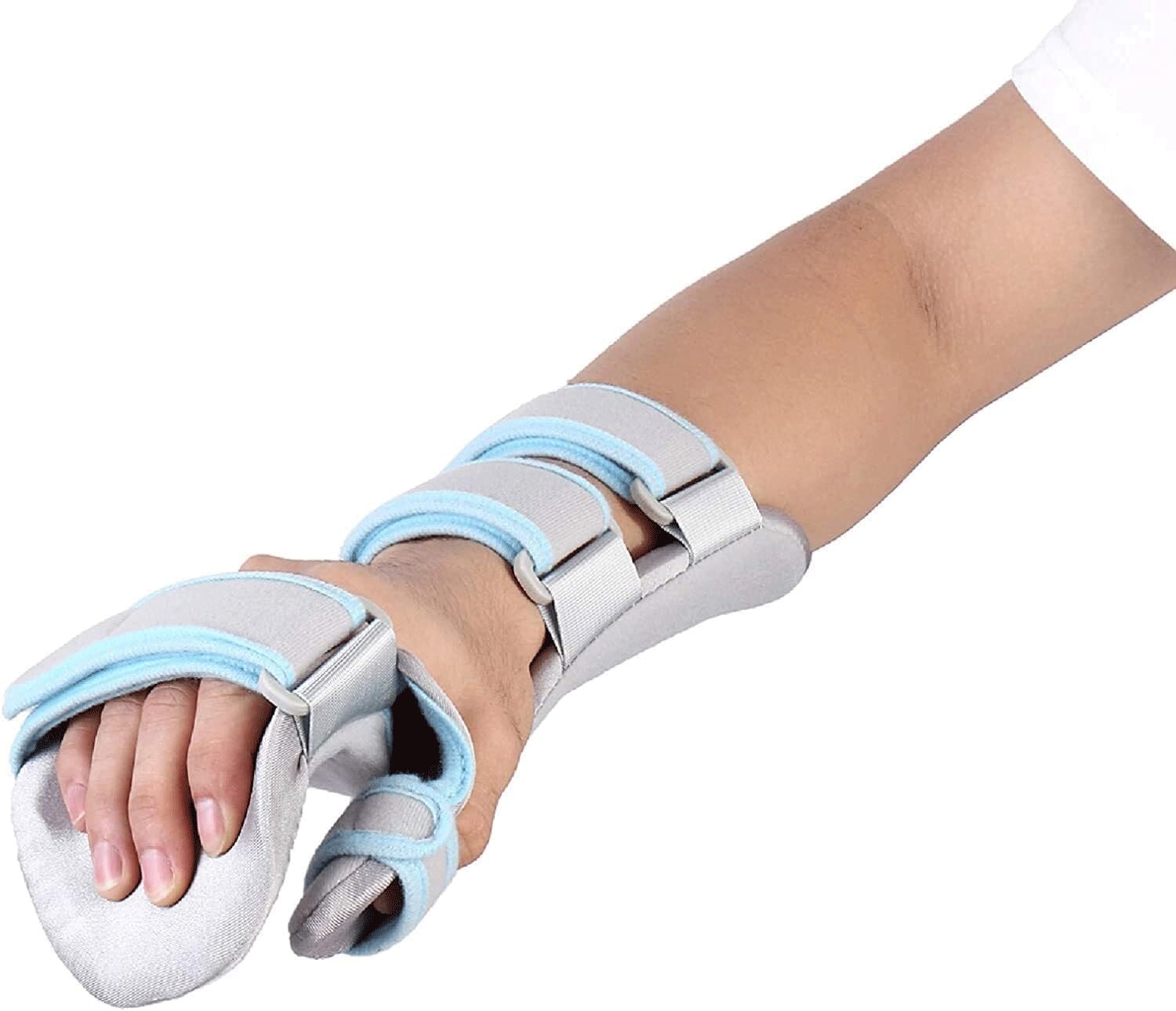 Férula de apoyo de mano para recuperación de accidentes cerebrovasculares, muñequera transpirable para fijación de fracturas y protección de brazos, férula de mano en reposo para recuperación de