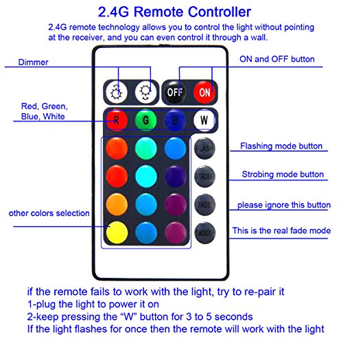 COODIA Aquarium Hood Lighting Color Changing Remote Controlled Dimmable RGBW LED Light for Aquarium/Fish Tank, Extendable (for Fresh and Salt Water) (46-54inch) - Thumbnail 4
