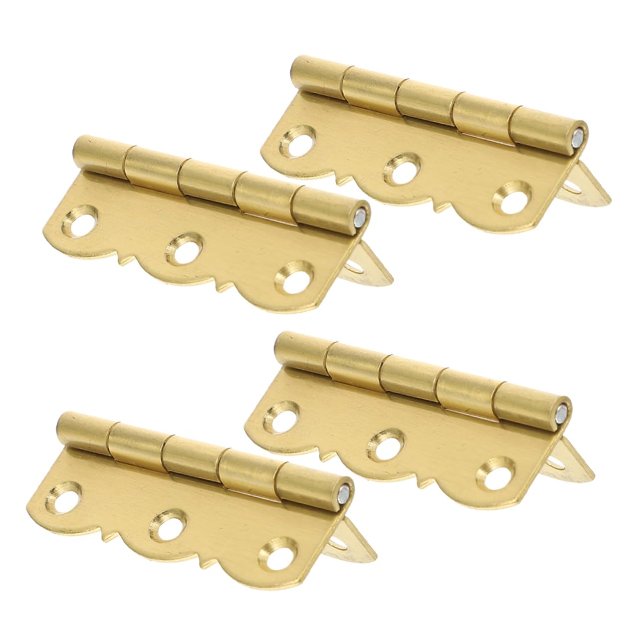 jojofuny 12piezas Bisagras Para Piano De Plegables Para Cajas De Madera y Manualidades Orificios Pre-perforados Para Instalación