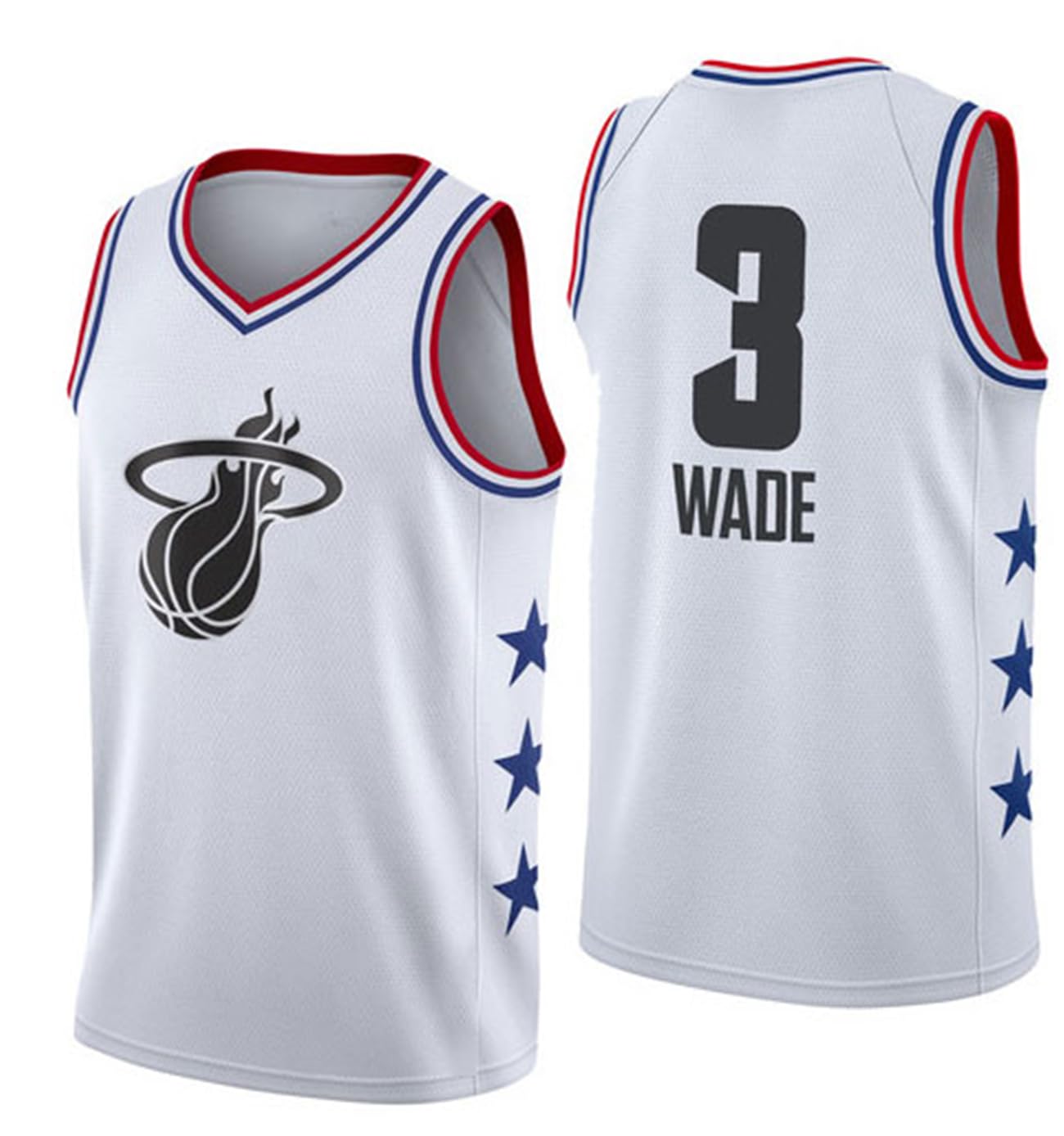 Clzwfz Unisex 3 # White Basketball Jerseys, Adult Basketball Jerseys, Basketball Sleeveless Sets, Basketball Sportswear, T-Shirts And Vests, Youth Sportswear, And A Variety Of Jerseys,3# White,Xl