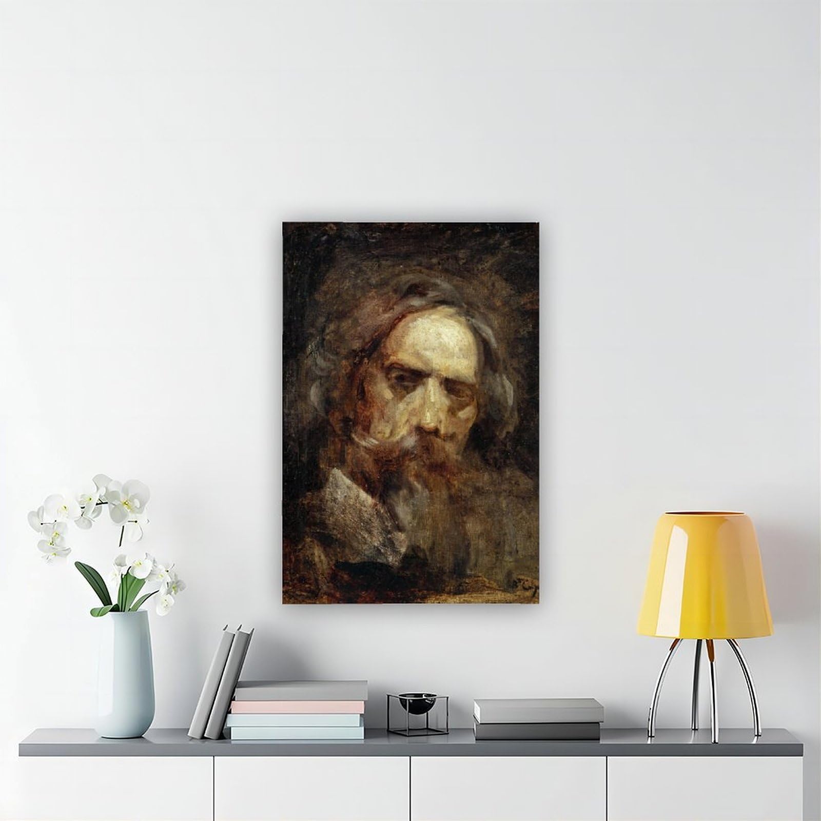 Poster su tela autoportrait (1874) per camera da letto, decorazione regalo