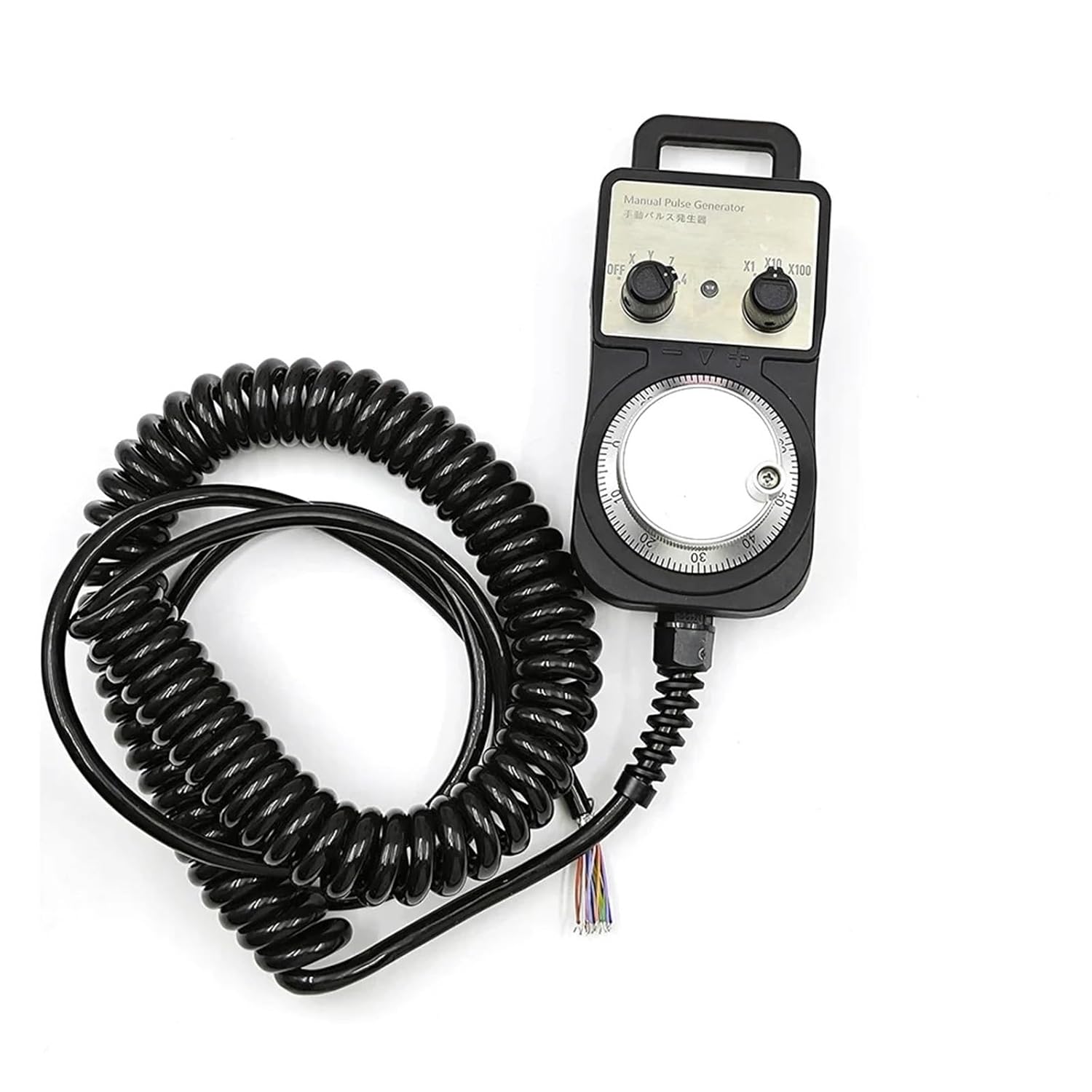 4-axis 6-axis Electronic Handwheel Encoder Handheld Encoder MPG Controller Manual Pulse Generator with LED Indicator Light(4 Axis)