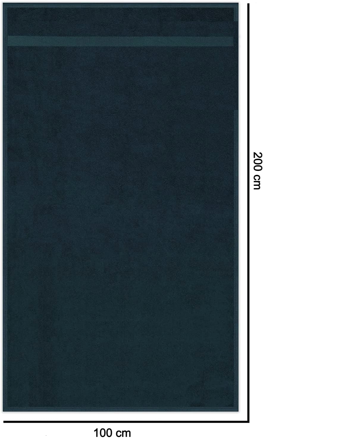 Wholesale Trade Dealz 2 X Super Jumbo Bath Sheets (100 x 200 cm) Primium 100% Egyptian Combed Cotton Extra Large Bath Sheet Towels XL Body Wrap Towel (Blue Lagoon - Image 3