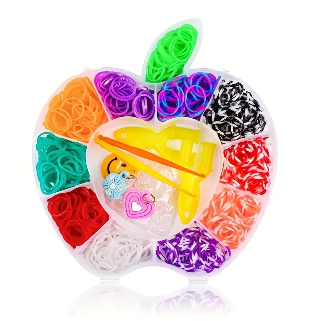 600 pcs Mini Looms Bands Bracelet Making Kit For Arts, Crafts And DIY Toys Looms Rubber Bands