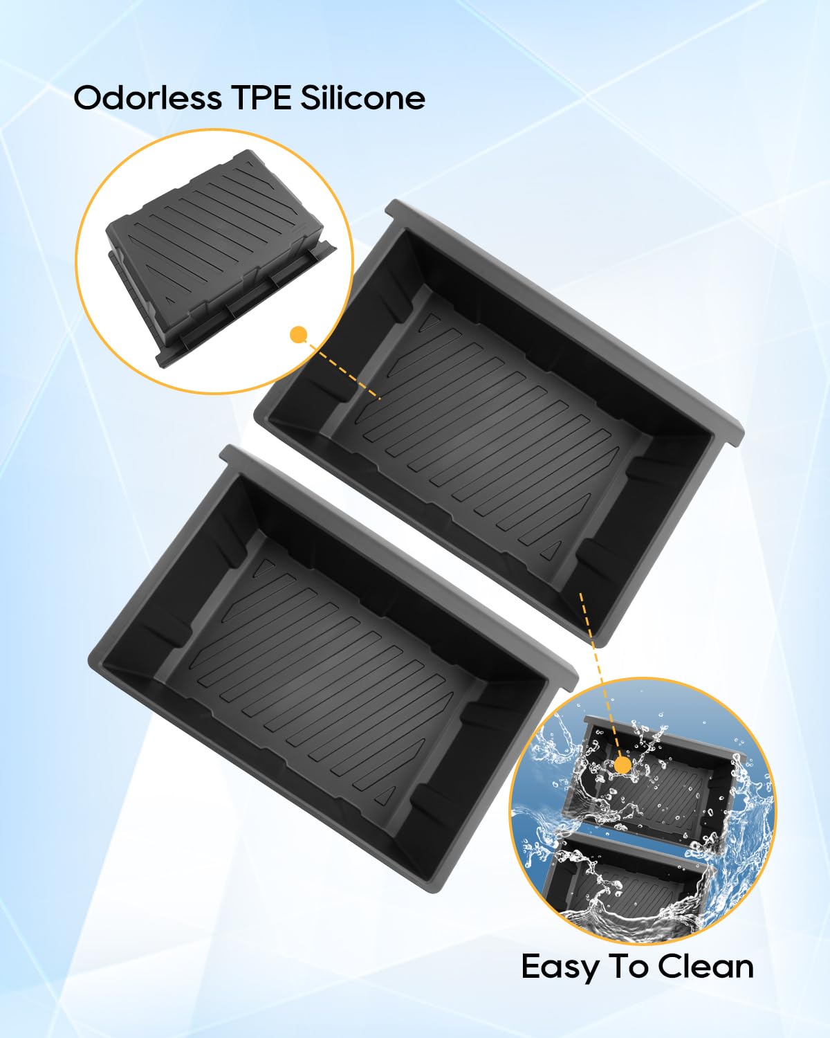 Boîte De Rangement Sous Le Siège De Voiture Pour Tesla Modèle Y, Grande Capacité, TPE, Tiroir De