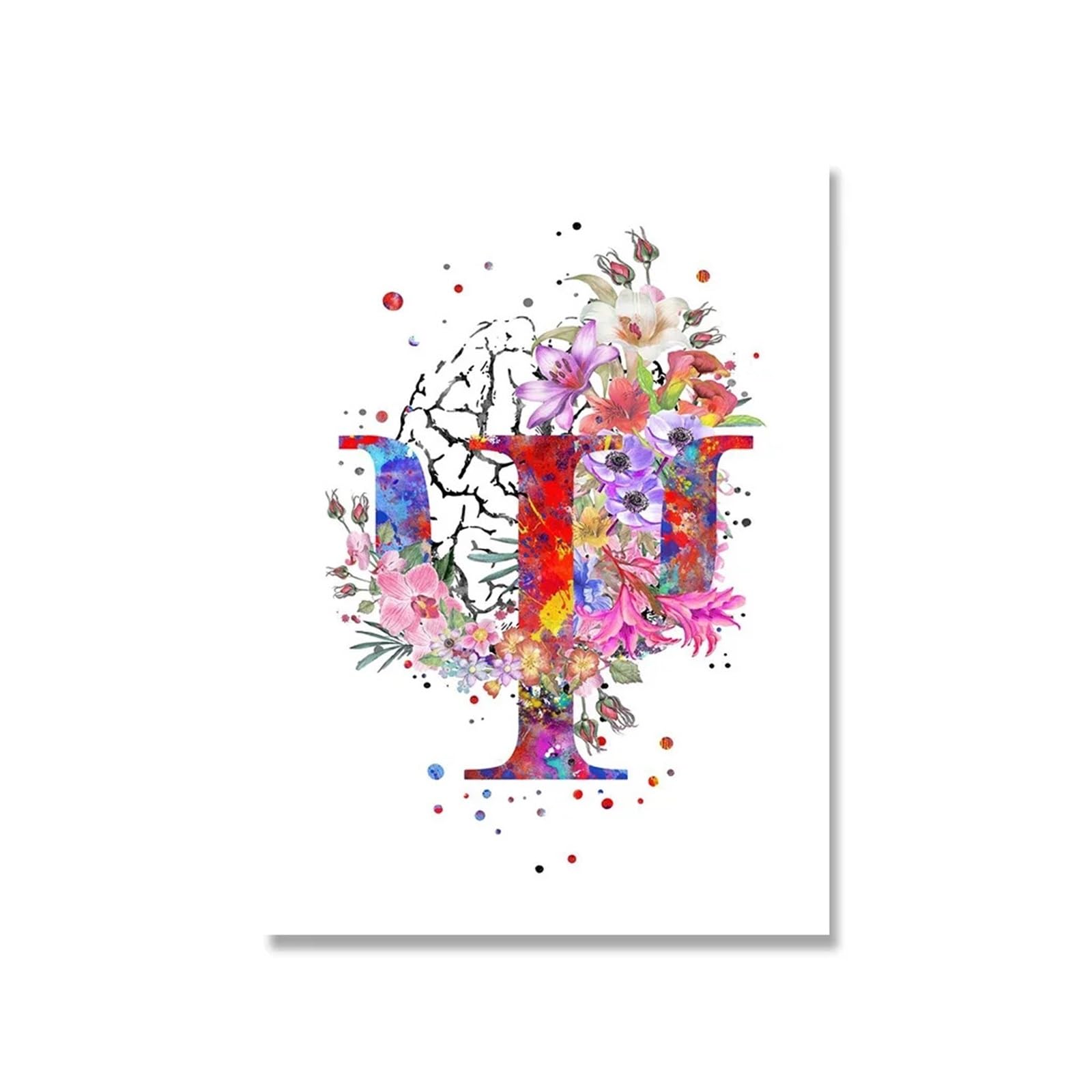 1pc System Anatomii Człowieka Obraz Ścienny Na Płótnie Plakaty I Druki Mózg Umysł Kręgosłup Zdjęcia Edukacja Medyczna Home Deco(1,55x80cm No Frame)