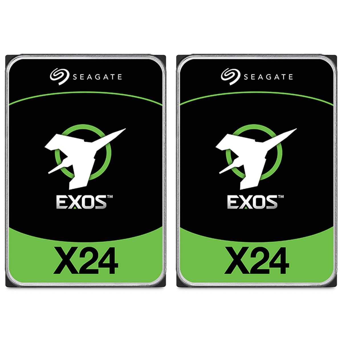 seagate exos x24 20tb 3.5" 12gb/s sas iii internal hard drive kit 2pk | 7200 rpm speed with 285mb/s transfer and sata iii for cloud data centers, raid storage and big data