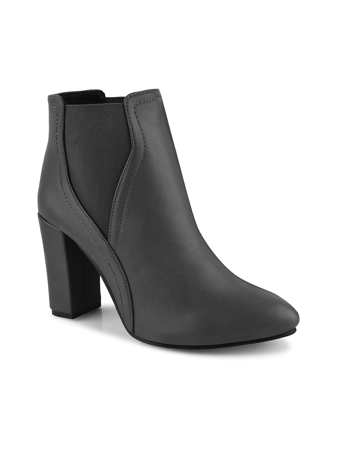 Buy Shuz Touch Black AnkleLength Block Heel Boots Online at desertcartUAE