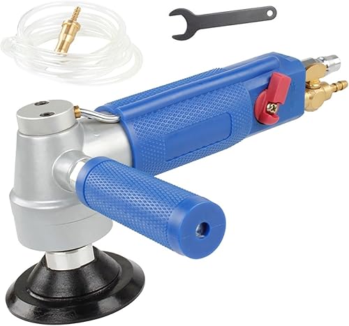 Buffer Polisher Waxer 3 Inch Water Injection Pneumatic Water Mill Professional Pneumatic Water Sander Air Wet Marble Polishing Machine With 1.8M Pipe