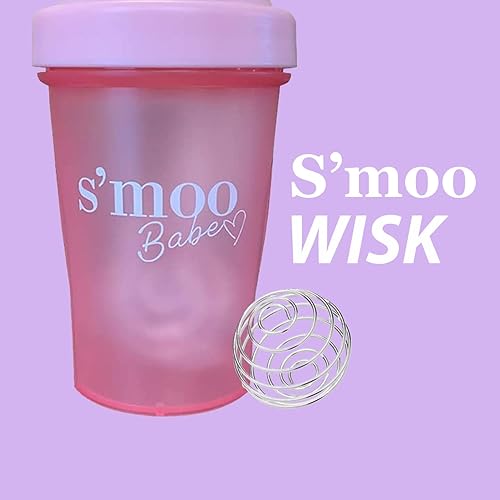 Miniatura 5 de Smoo - Botella mezcladora de hielo clásica, tazas agitadoras para batidos de proteínas, taza de té helado y café helado, duradera y a prueba de