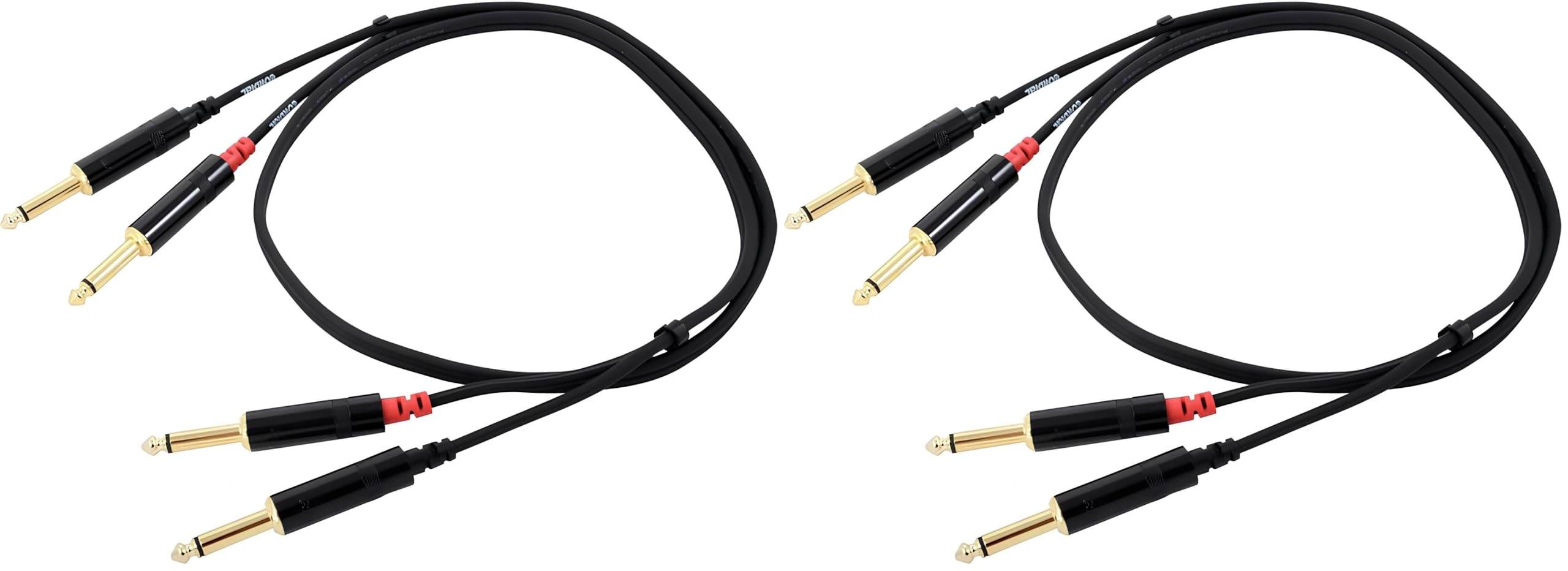 Cordial Cable audio doble jack mono de 90 cm Essentials con dos unidades 4