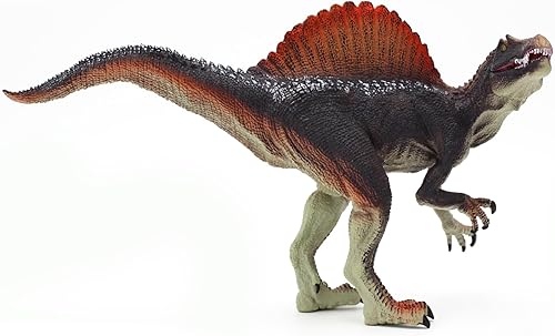 Miniatura 3 de Gemini&Genius Figuras de acción de dinosaurio de Spinosaurus con mandíbula movible para cumpleaños de niños, suministros de fiesta para niños y