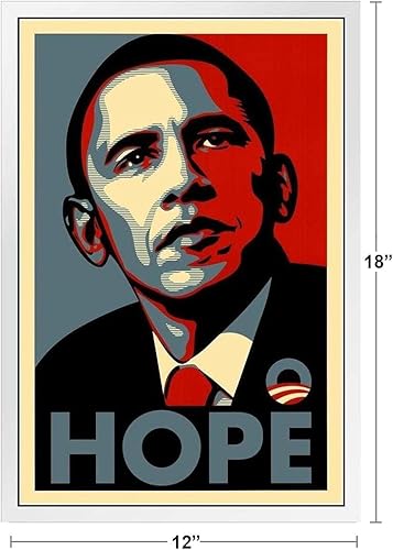 Miniatura 5 de Póster de Barack Obama Hope American President con cita inspiradora y elegante y moderna estética moderna para pared, fotografía de oficina, póster