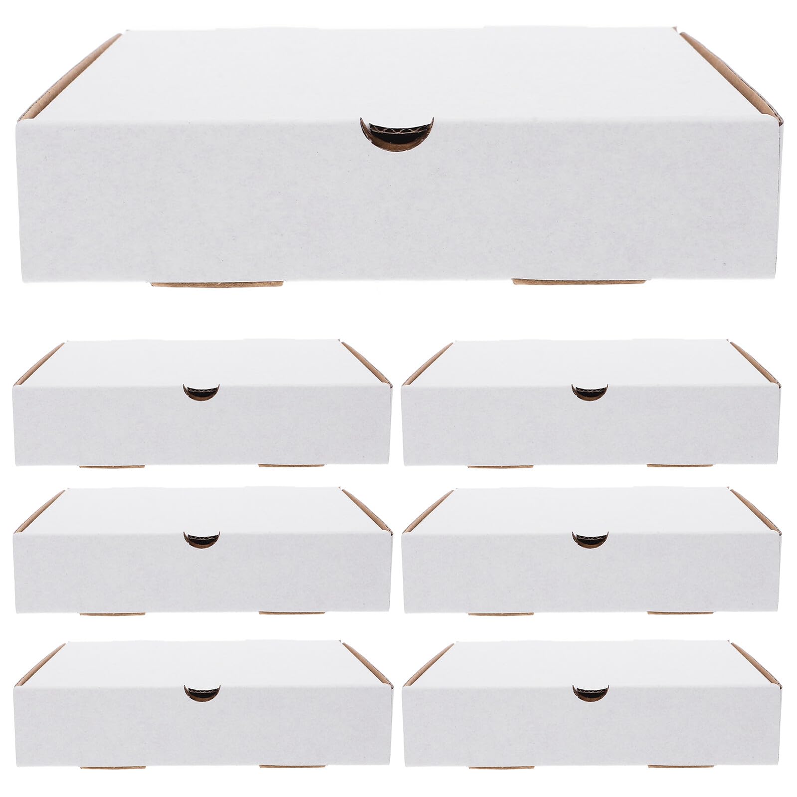 Scatole per Pizza Bianche 30 in Carta Kraft Riciclabile che Protegge Cibo Scatole Ondulate Resistenti da 6 Pollici Confezione da 30 Pezzi per Asporto