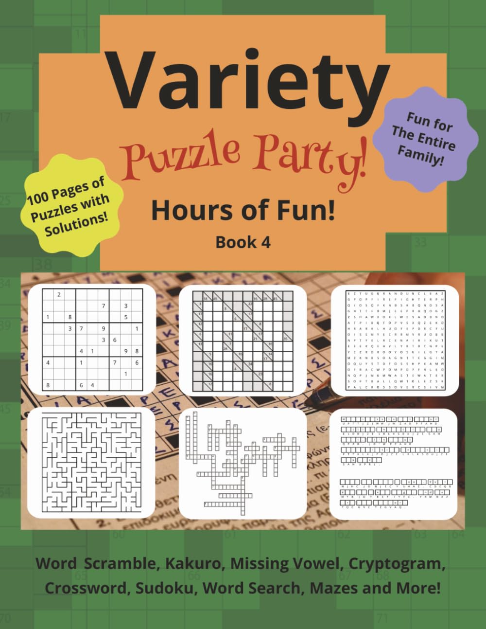 Variety Puzzle Party Book 4: Perfect to Keep the Entire Family Entertained!