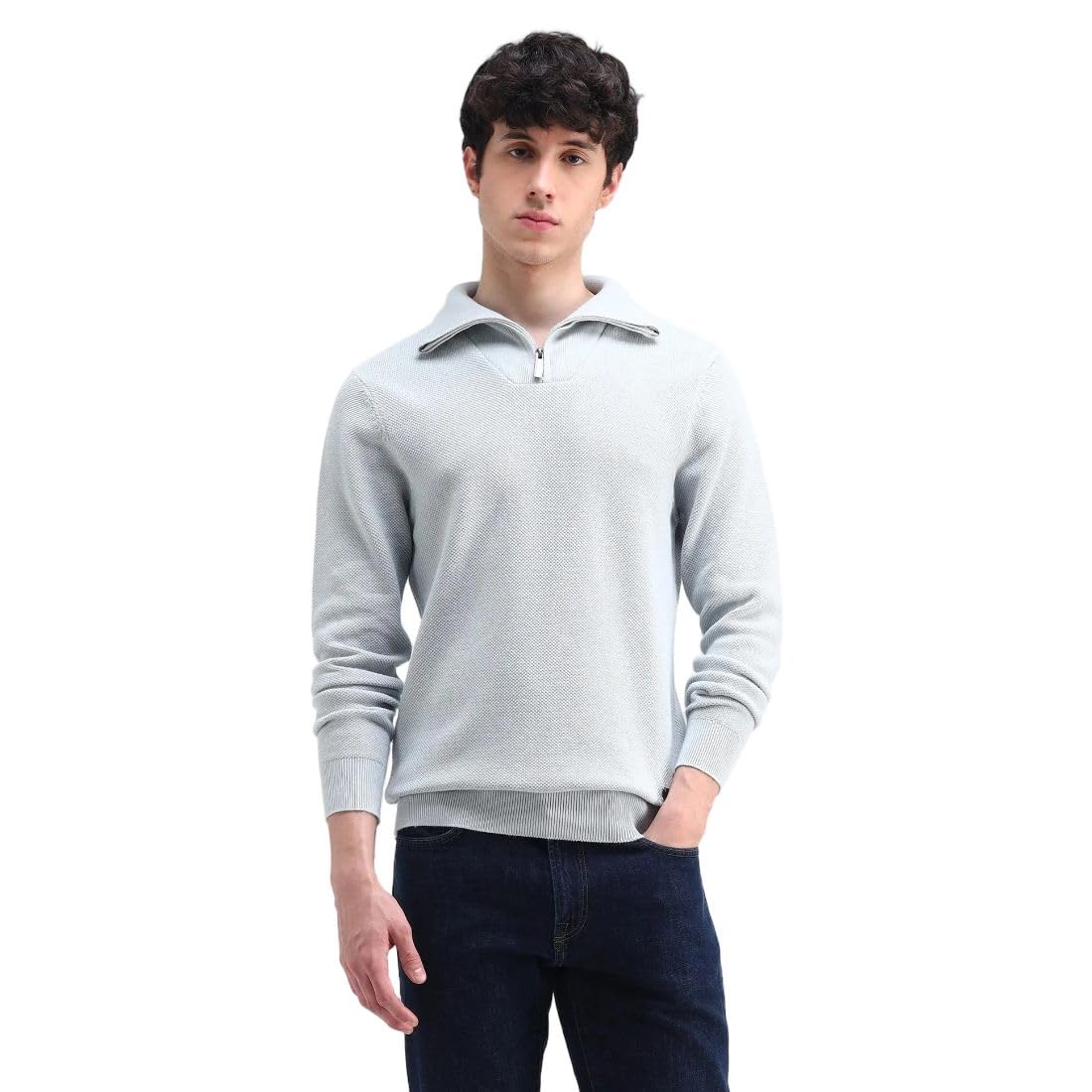 flying machine Men's Regular Fit Sweater| Patterned Knit-picture-14