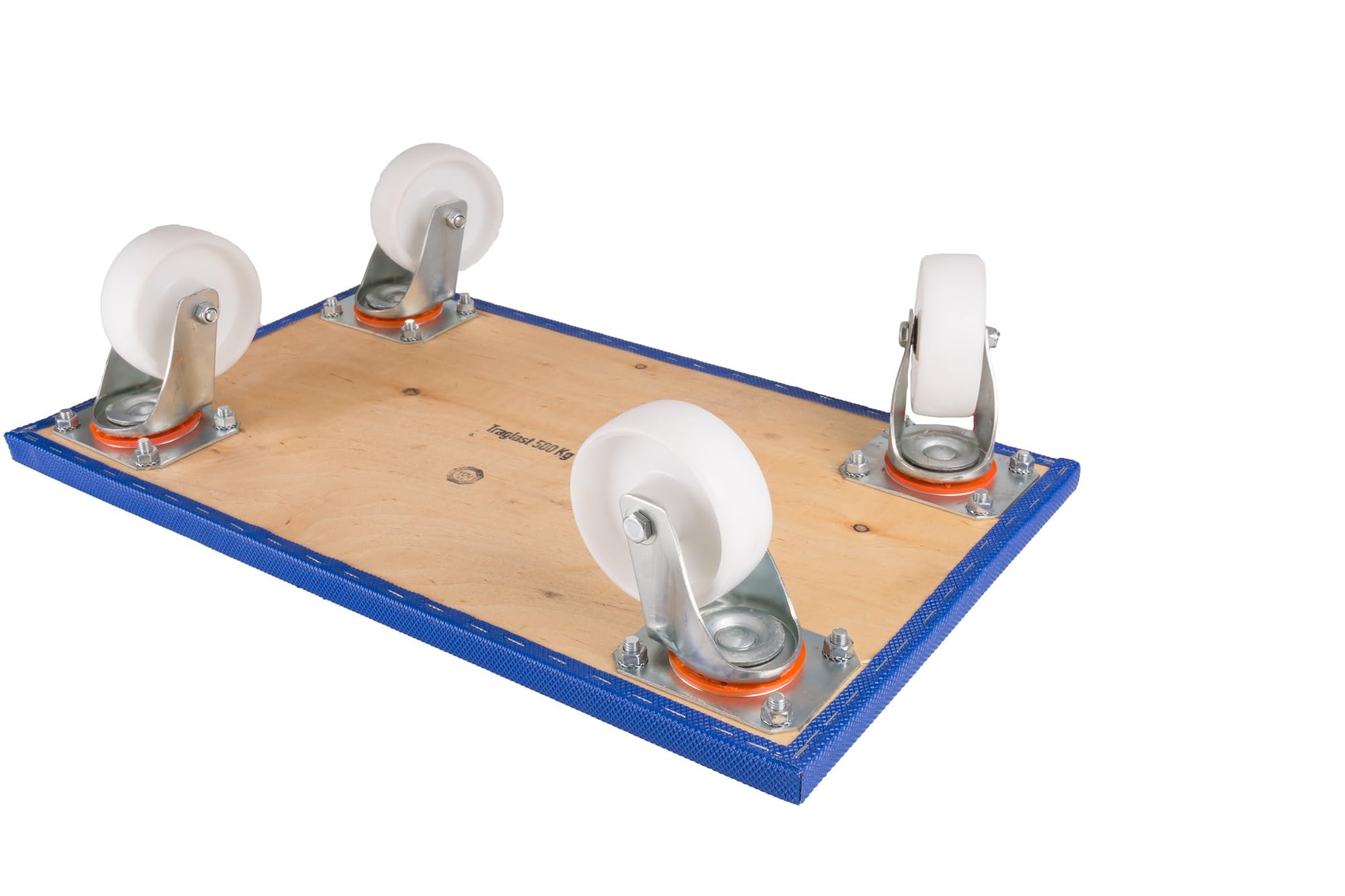 BB-Verpackungen 2X Profi-Möbelroller SMALL 500kg 600 x 350 x 165 mm (2 Stück) | extrem stabil, wendiges Rollbrett, Antirutschbelag Transportroller und spurloses Rollverhalten