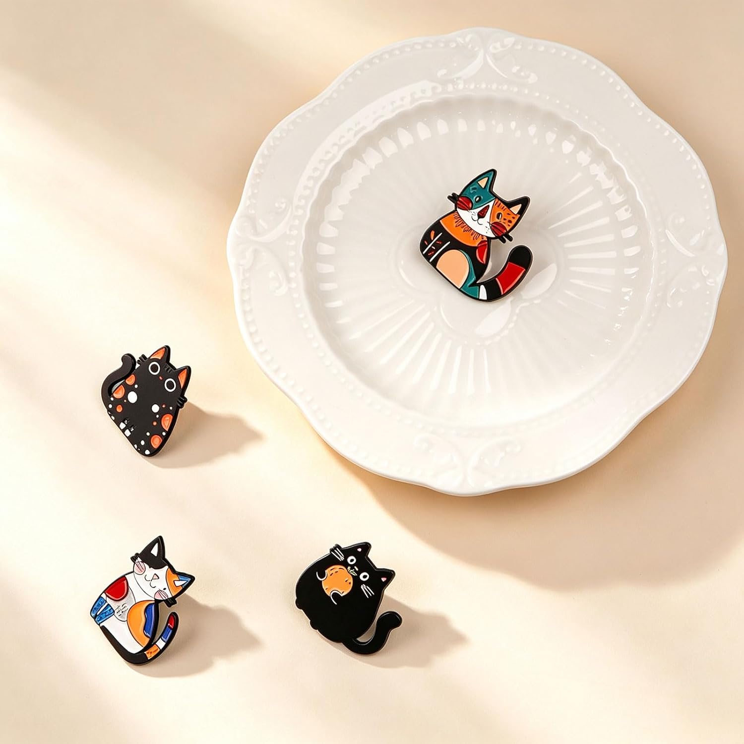 Cute Enamel Pins Set - Funny & Aesthetic Brooch Pins for Backpacks, Jackets, Hats, Perfect as Cool Hat Pins & Decorative Pins for Backpacks for Women, Kids, Girls at School, Office