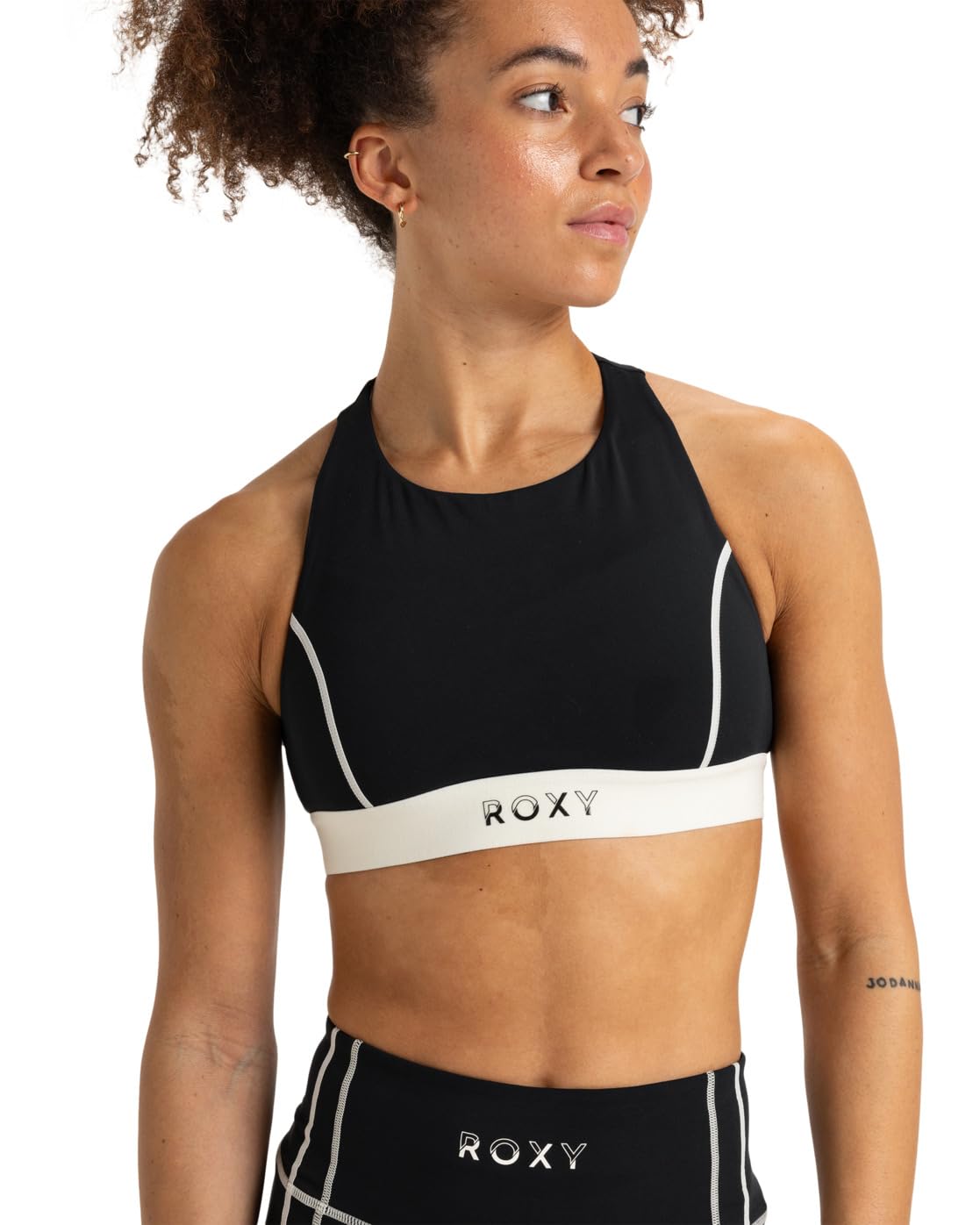 Roxy Bra Bold Moves 2.0 Sport Bra Young Womens Black XXL