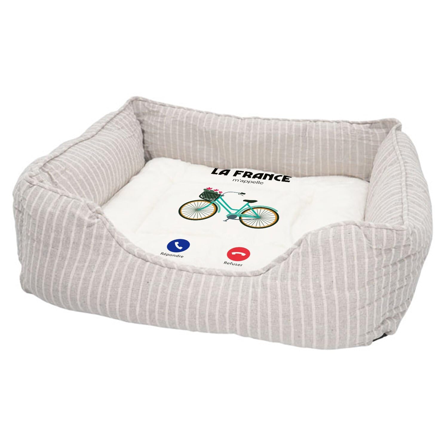 Coussin déhoussable et lavable pour panier de chat qui supprime les poils