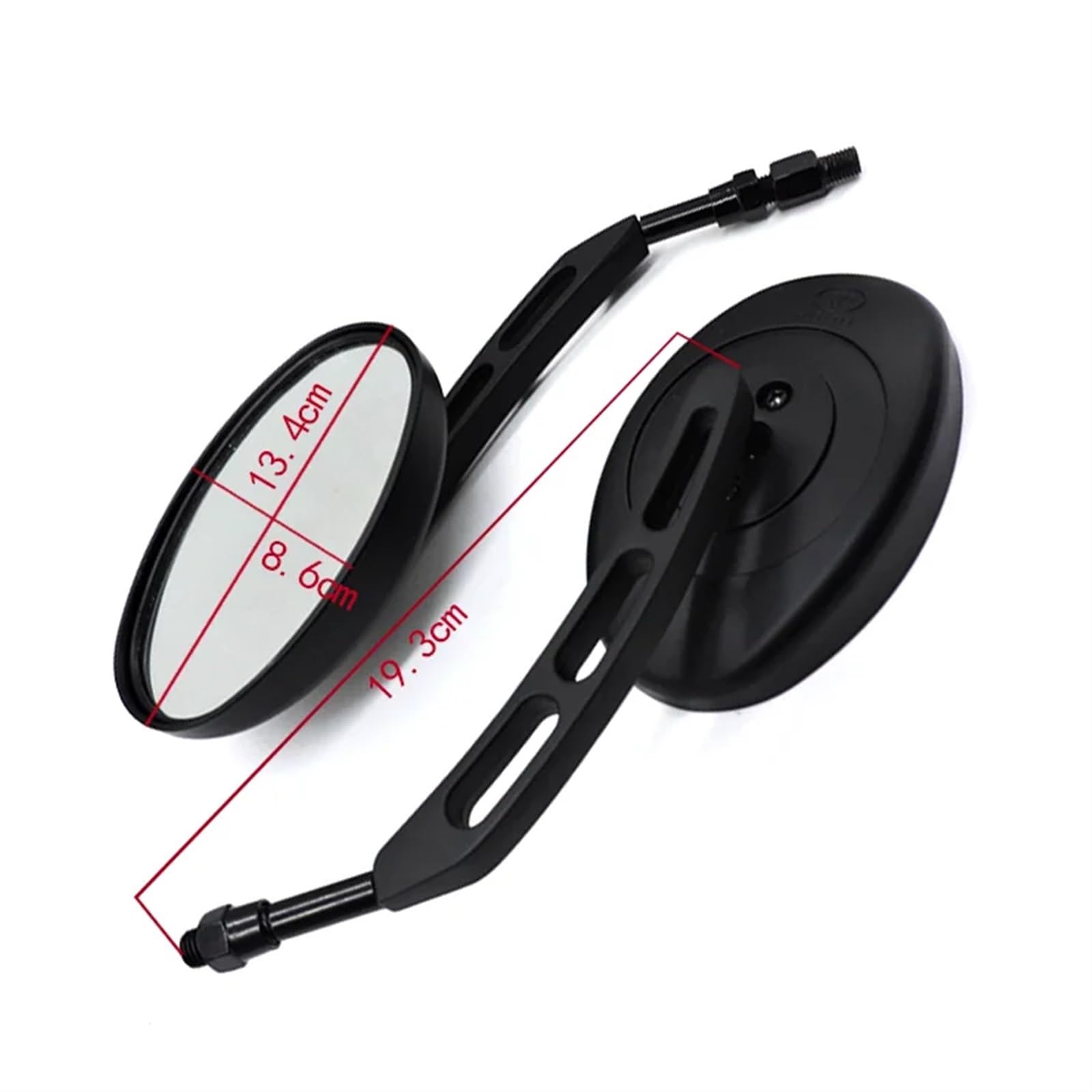 Set Specchietti Retrovisori Per Moto Per Keeway Per Cruiser 250 Per Dorado 250 Per Blackster 250 Per V-thunder Colt 250 Specchietti Manubrio(Black)