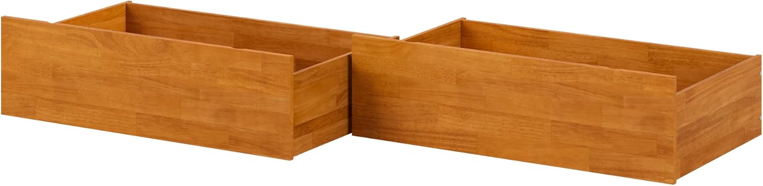 AFI Queen/King/Twin XL Under Bed Storage Drawers (Set of 2), Light Toffee