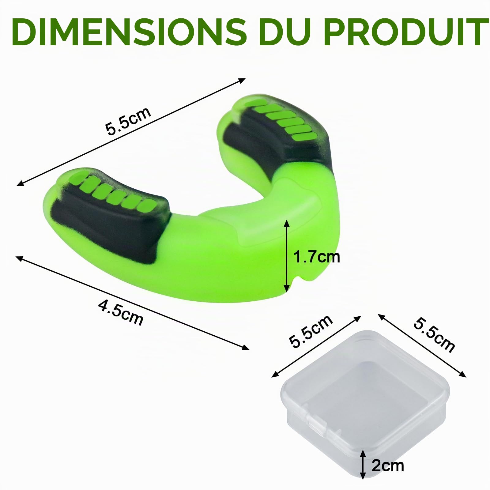Protege Dent Enfant Rugby Boxe Protège Dents 3 Pièces 6 7 8 Ans Junior Karaté Kumite Basket Muay Thai Kick Boxing Football Américain Kids